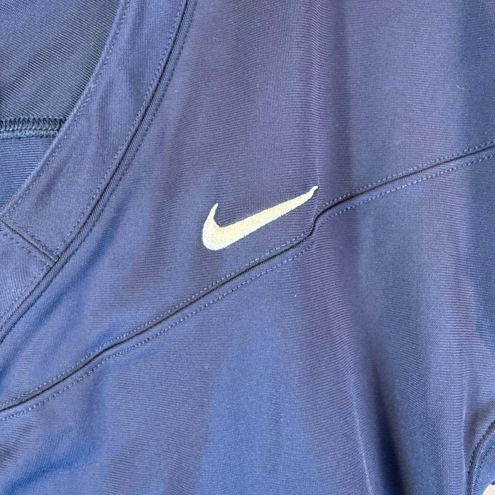 Nike Football Jersey Men 3XL Navy Blue White Sleeve Stripes Training Halloween - Picture 3 of 8